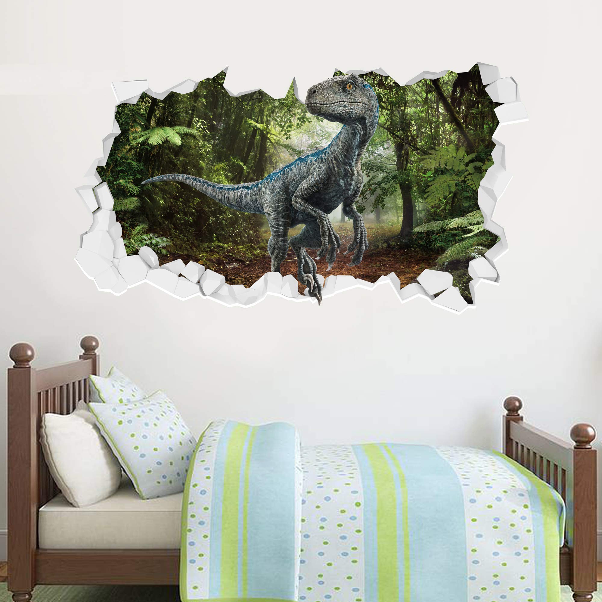 Beautiful Game Jurassic World: Blue Broken Wall Sticker Dinosaurier Decal Art Vinyl (180 cm)