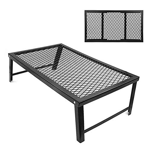 RiToEasysports Camping Grill Gate Faltbarer Grill Lagerfeuer Grillrost für Camping BBQ