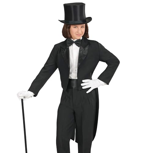 "CHILDREN'S BLACK TAILCOAT WITH SATIN COLLAR" - (158 cm / 11-13 Years)