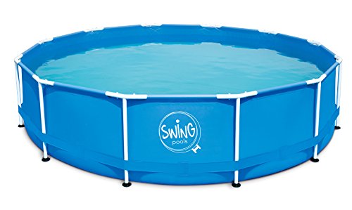 Ambientehome Frame Schwimmbecken inklusive Filterpumpe, blau, 305 x 305 x 76 cm, 4542 L, 26029