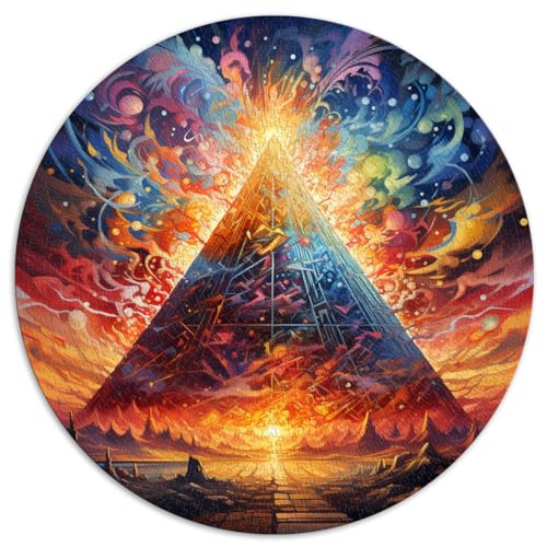 Puzzle für Pyramidenmalerei, Puzzle für Erwachsene 1000, 26,5 x 26,5 Zoll, für Puzzle, Familienaktivität, Puzzle, Lernspiele