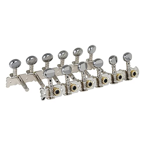 Gitarren Stimmwirbel Gitarren-Tuning-Pegs. 6L 6R. String Tuner-Button Runde Maschinenköpfe Gitarre-Accs