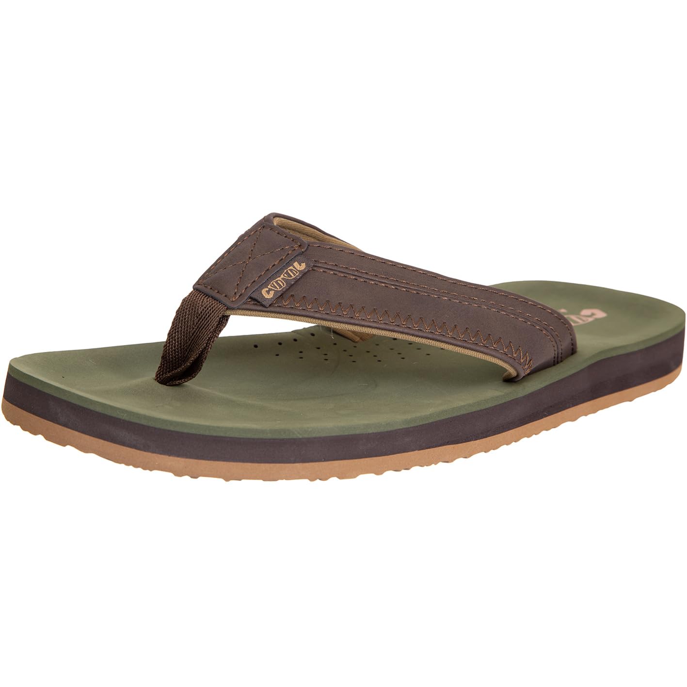 Cool Shoe Cloud Slides Flip Flops (khaki, EU Schuhgrößensystem, Erwachsene, Numerisch, M, 45)