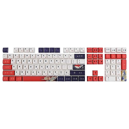 Personality 108 Tasten PBT Tastenkappen Chinesisches OEM-Profil DYE-SUB Tastenkappe für Cherry Switch Mechanische Tastatur OEM-Profil Tastenkappen Pbt