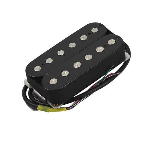 1PC Keramik Humbucker Pickup E-gitarre Zubehör Pickup Hals/Brücke e gitarren tonabnehmer (Color : Black bridge 14-15K)