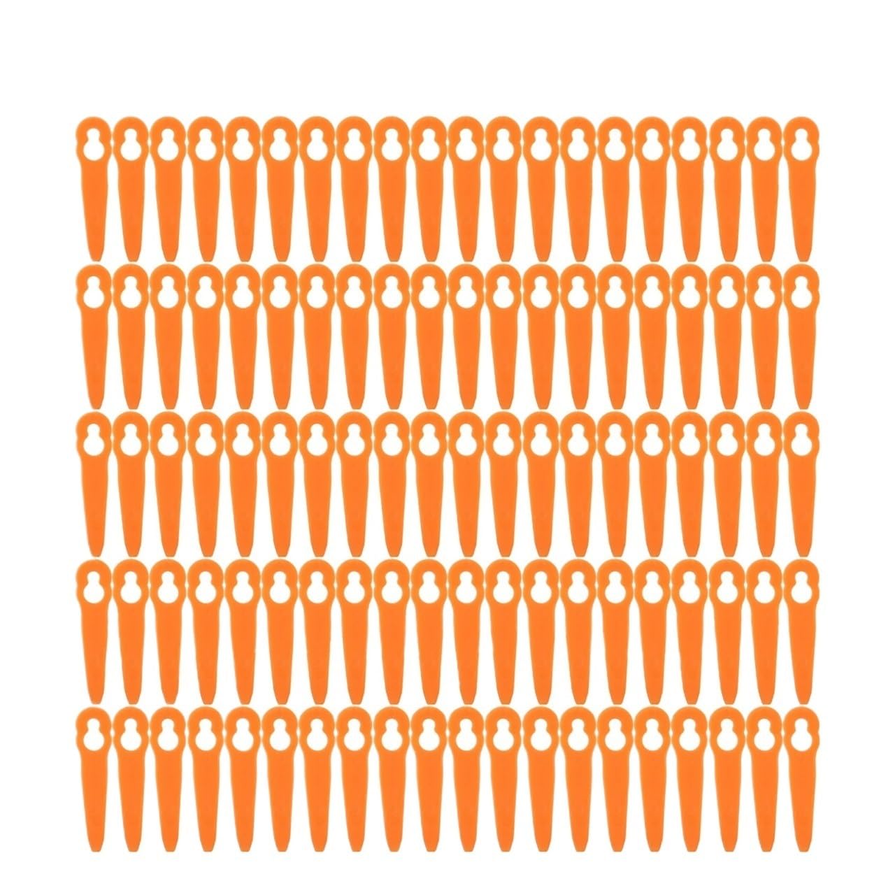 AQXYYWEI 100er-Pack Kunststoff-Ersatzklingen for 45-Zoll-Akku-Rasentrimmer, Rasentrimmerklinge, Garten-Elektrowerkzeug-Zubehör