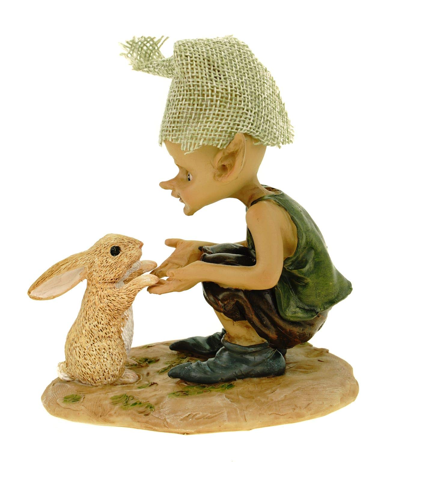 Joh. Vogler GmbH Pfötchenspiel Pixie und Hase Spielen zusammen 10 cm Figur Kobold Fee Fabelwesen