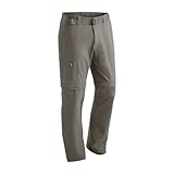 Maier Sports Tajo, Herren Wanderhose, Wasserabweisende Outdoorhose für Trekking und Hiking, Praktische T-Zipp-off-Funktion, PFC-frei, mSTRETCH pro 4 & Dryprotec, Braun, 25 (W37/L30)