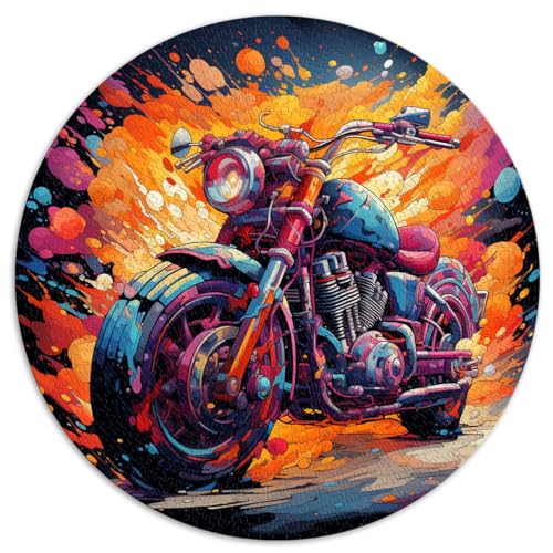 Puzzle Motocross, bunte Puzzleteile 1000 Teile für Erwachsene und Kinder, 67,5 x 67,5 cm, lustige Puzzlespiele, Weihnachtspuzzlegeschenke