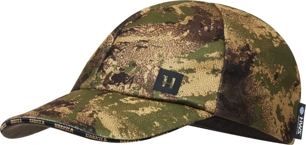 Härkila Deer Stalker Camo HWS Kappe - wasserdichte Jagdkappe Camouflage mit Bruchlasche - Jagdcap One Size in AXIS MSP®-Camouflage