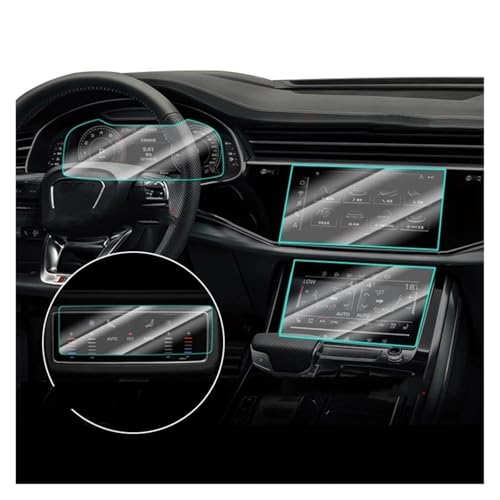 Für Q7 Für Q8 2020 2021 2022 Autonavigationsbildschirm Dashboard-Bildschirm Autoinnenausstattung Schutzfolie Aus Gehärtetem Glas Navigation Schutzfolie Navigations-Displayschutz(4 PCS)