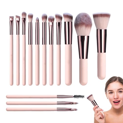 Weppduk Make-up-Pinsel-Set, Pinsel-Set Make-up - 14-teilige kleine tragbare Make-up-Pinsel-Sets für Frauen,Leichtes Make-up-Pinsel-Set, Make-up-Pinsel-Werkzeuge für Ausflüge und Reisen