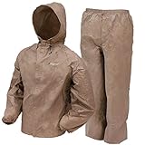 frogg toggs Herren Ultra-lite2 Regenanzug, wasserdicht, atmungsaktiv Regenbekleidung, Khaki, L