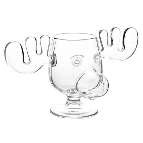 Zarter Weihnachts Rentier Glasbecher Festival Rentier Glas Trinkbecher Elegante Weihnachtliche Tischdekoration Aus Glaswaren