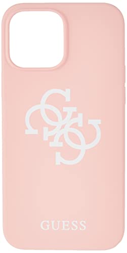 Guess GUHCP13XLS4GWPI Hülle für iPhone 13 Pro Max 6,7" rosa Silicone 4G Logo