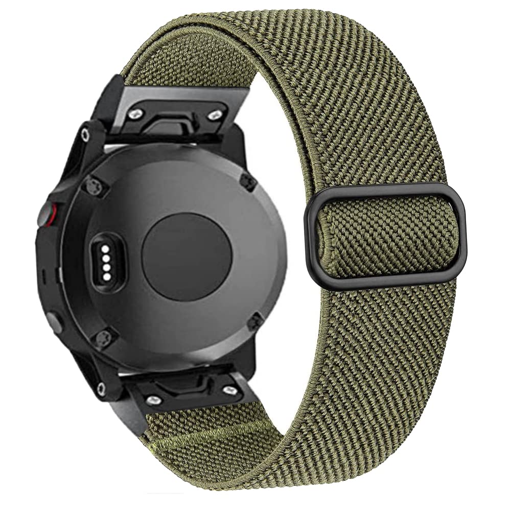 IOTUP Uhrenarmband aus Nylon, 22 mm, schnell anzubringen, für Garmin Fenix 5 Plus 6 Pro Approach S60 S62, Smart-Armband für Vertix-Armband, 22mm Fenix 5Plus, Achat