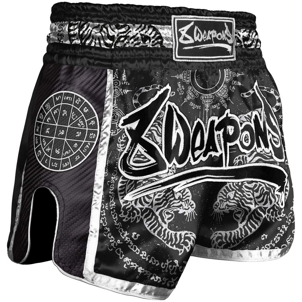 8 Weapons Shorts, Carbon, Sak Yant Tigers, schwarz, M