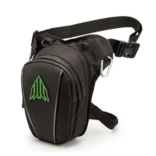 Motorrad Beintasche wasserdichte Hüfte Motorrad Tasche Outdoor Sport Motorrad Oberschenkel Tasche Moto Motorrad Taille Pack Biker Radfahren Bein Tasche Rucksack Motorrad Tasche Bein(Green)