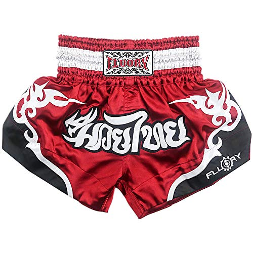 FLUORY Muay Thai Fight Shorts, MMA Shorts, Kleidung, Training, Käfigbekämpfung, Grappling, Kampfsport, Kickboxen, Shorts