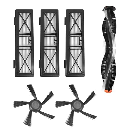 Ksrnsne Seitenbürste mit 5 Armen, Hauptbürste, HEPA-Filter für Neato Botvac D7 D3 D4 D5 D6 Connecté D70-D85 Ersatzteil