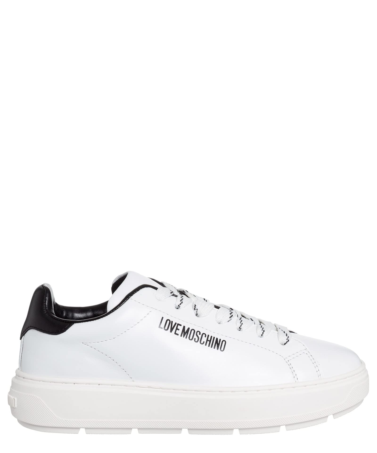 Love Moschino Damen Sneaker, Bianco, 35 EU