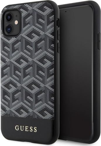 Guess GUHMN61HGCFSEK Hülle für iPhone 11 / Xr 6.1" Schwarz hardcase GCube Stripes