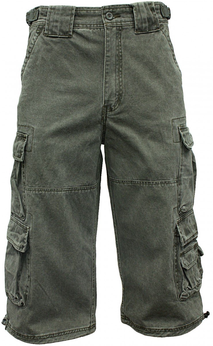 JET LAG Cargo Shorts 3/4 Hose Modell 007 S, Farbe:Oliv;Größe:XXL