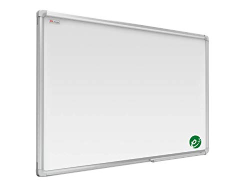 ALLboards Magnetisches Whiteboard, Ceramic Emaillierte Oberfläche 170x100cm Magnettafel mit Alurahmen Premium EXPO, Trocken Abwischbar, Projektionswand