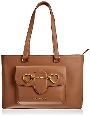 Love Moschino Damen Schultertasche, Leder, Einheitsgröße