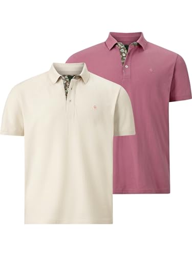 Charles Colby Herren Doppelpack Poloshirt Earl Lachlan wollweiß L - 52/54