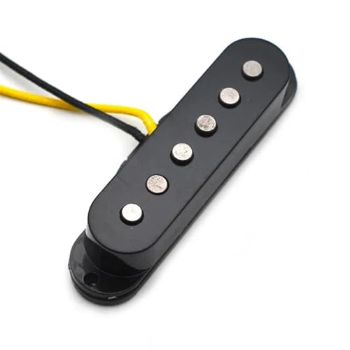 Single Coil Staggered Top Fiber Bobbin Pickup E-Gitarre Pickup Hals/Mitte/Steg 50/50/52mm Für Gitarre e gitarren tonabnehmer (Color : 50mm(Middle))