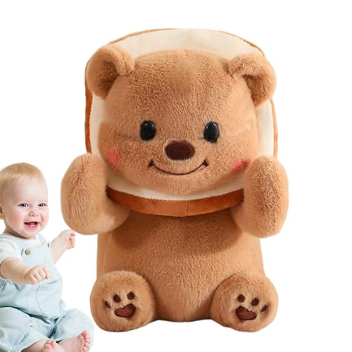 Bbbabeslk Bär Stofftier,Bär Stoffpuppe | Kreative Kuschelpuppe | Schlafender Begleiter, weiche Plüschtiere, Dekoration, Bärenspielzeug für Zuhause, Wohnzimmer, Schlafzimmer