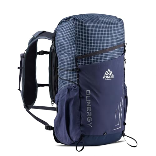 AONIJIE 30L große Kapazität Kletterrucksack im Freien Camping Daypack Reisetasche für Wandern Trekking Bergsteigen (Azul)