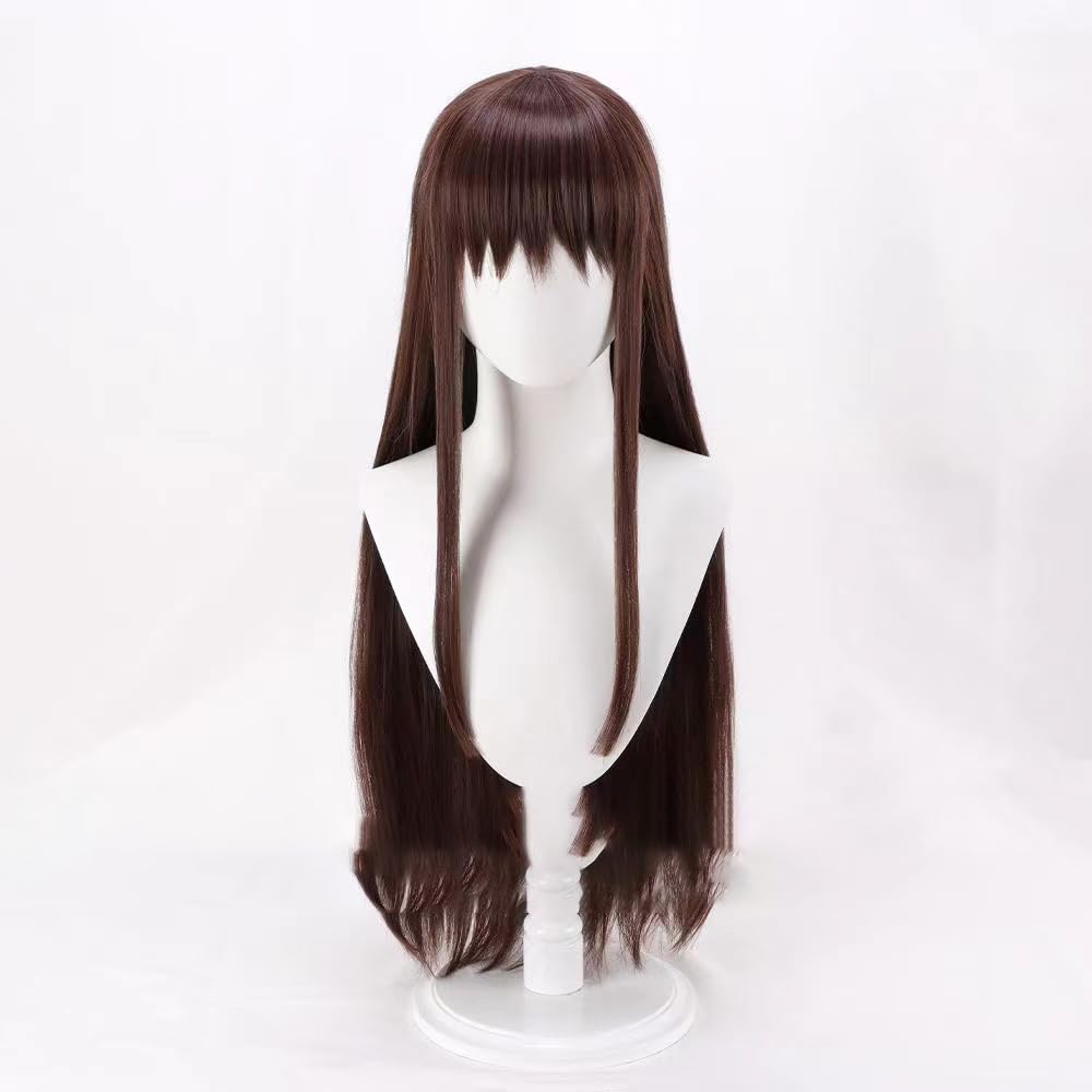 WCCNKK Anime Cosplay Perücke, Fruits Basket Tohru Perücke, 80 Cm Langes Braunes Haar, Mit Kostenloser Perückenkappe, Für Party Alltag Halloween Perücke Cosplay, Dekoratives Geschenk