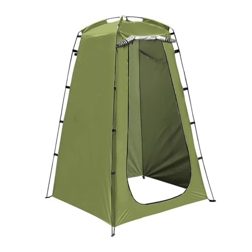 Camping Toilettenzelt Tragbares Pop-Up-Duschzelt, UV-Schutz, for Outdoor-Camping, Badezimmer, Umkleidekabine, Toilettenzelt for Camping am Strand(Green)