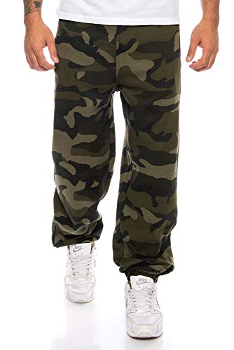 Finchman 30N5 F1050 Herren Jogginghose Baggysweat Camo Green Gr. S