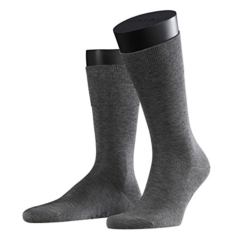 FALKE Herren Socken Tiago, 95% Baumwolle, 1 Paar, Grau (Light Grey Melange 3390), Größe: 41-42