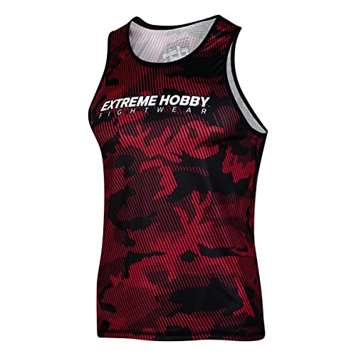 EXTREME HOBBY Tanktop Rashguard, Tank Top Herren, Muskelshirts Herren, Unterhemd, Fitness Shirt, Sleeveless, Running, Schnell Trocknend