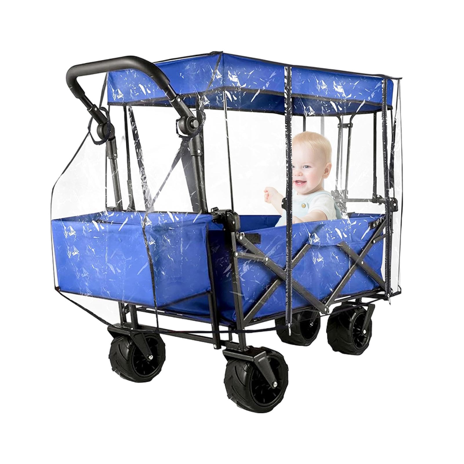 Kinderwagen-Regenschutz, faltbarer Kinderwagen-Regenschutz | Campingwagen-Regenschutz,Regenschutz für Wagen, Wagen-Regen-Windschutz, wasserdichter Zugwagen-Regenschutz