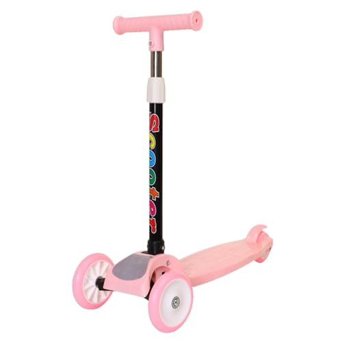 EsEico Kinderroller mit 3 Rädern – verstellbare Höhe für Toddler | Light Up Wheels Scooter | Non-Slip Deck Scooter | Kickscooter mit verstellbarer Höhe für Training und Koordination