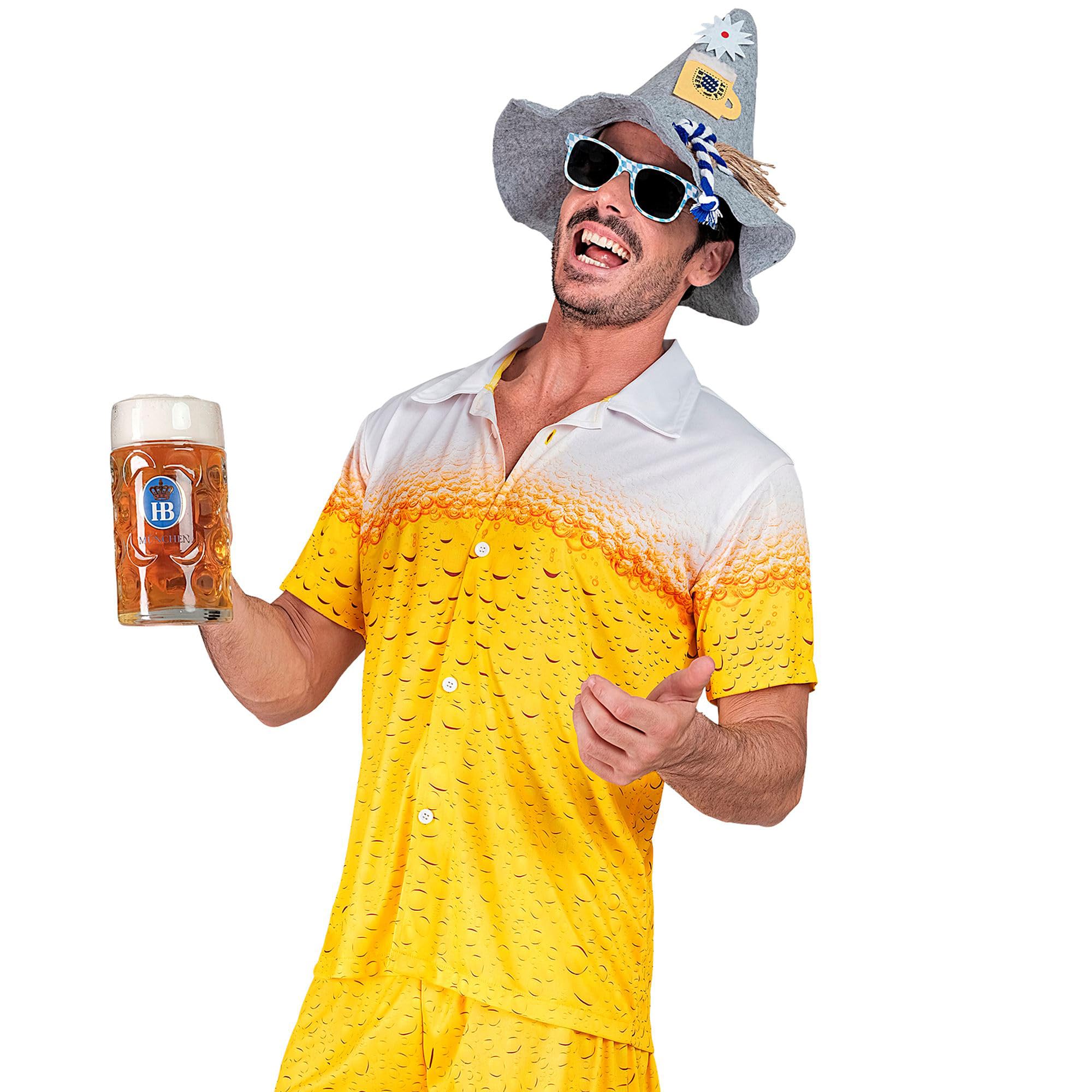 W WIDMANN MILANO Party Fashion - Party Fashion Hemd für Herren, Bier, T-Shirt, Bierfest, Bayern, Bier Outfit, Festival