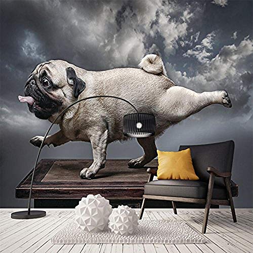 XLMING Cartoon Tier Hund Kinderzimmer 3D Tapeten Home Esszimmer Sofa Schlafzimmer Wohnzimmer TV Hintergrund-400cm×280cm