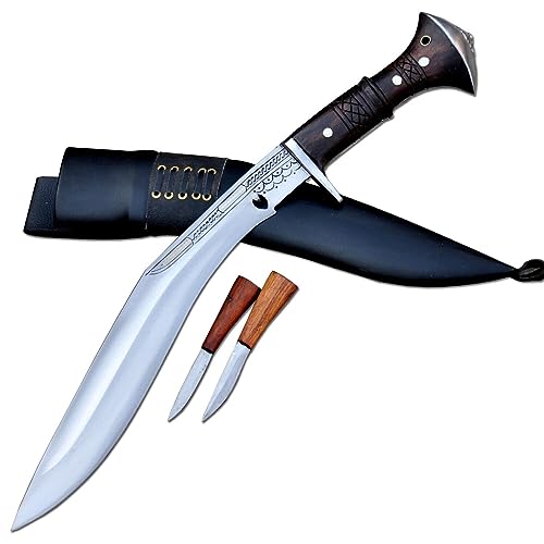 THE NEPAL 33 cm lange Klinge mit vollem Zapfen Cheetlange Kukri-Khukuri-Gurkha-Messer-schärfen-Echt funktionierendes Kukri-Messer-Authentisches Gurkha-Khukuri