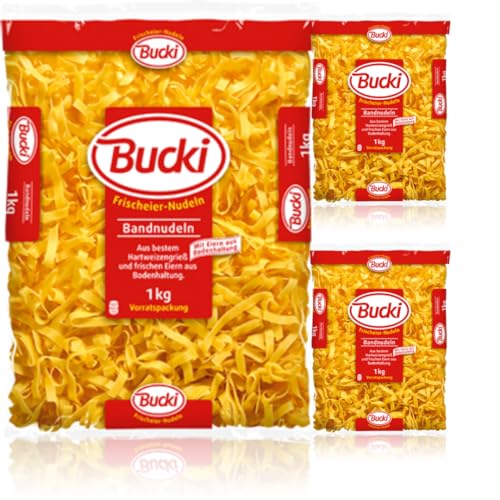 Bucki Bandnudeln pasta nudeln 1000 gramm x 3 Stück