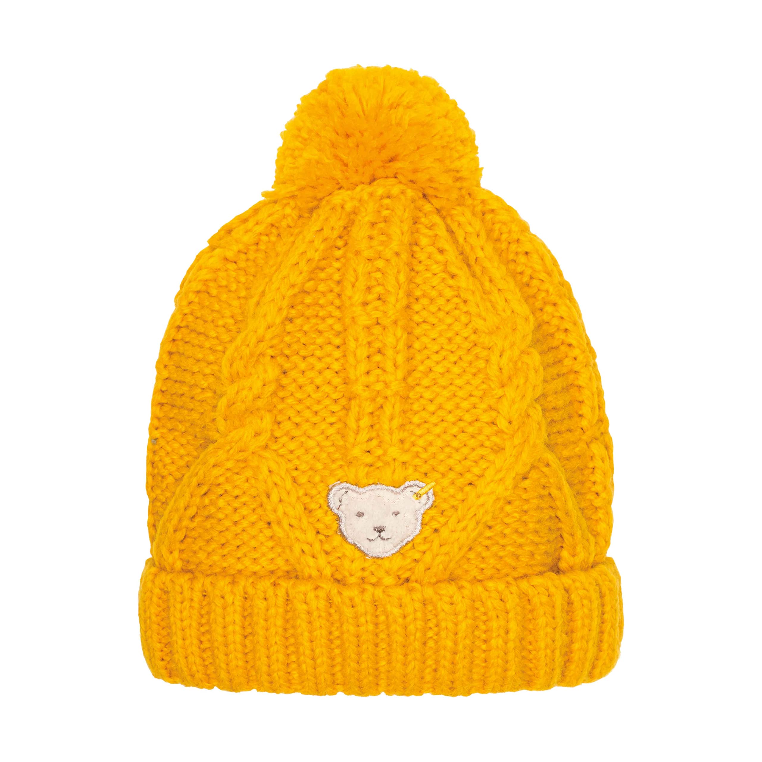 Steiff Boy's Mütze mit Bommel Hat, Sunflower, 51