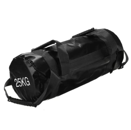 YZBBSH Fitness Bag Sandsack 5 10 15 20 25 30 kg Power Bag aus Kunstleder Verstellbarer Gewichts Sandsack mit Griffen ​für Functional Fitness Gewichtssack,25kg