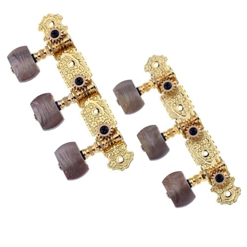 Strings Tuning Pegs Mechaniken Für Gitarre Vergoldeter Gitarren-Tuner-Maschinenkopf, klassische Gitarrensaiten-Stimmschlüssel, Saitennägel