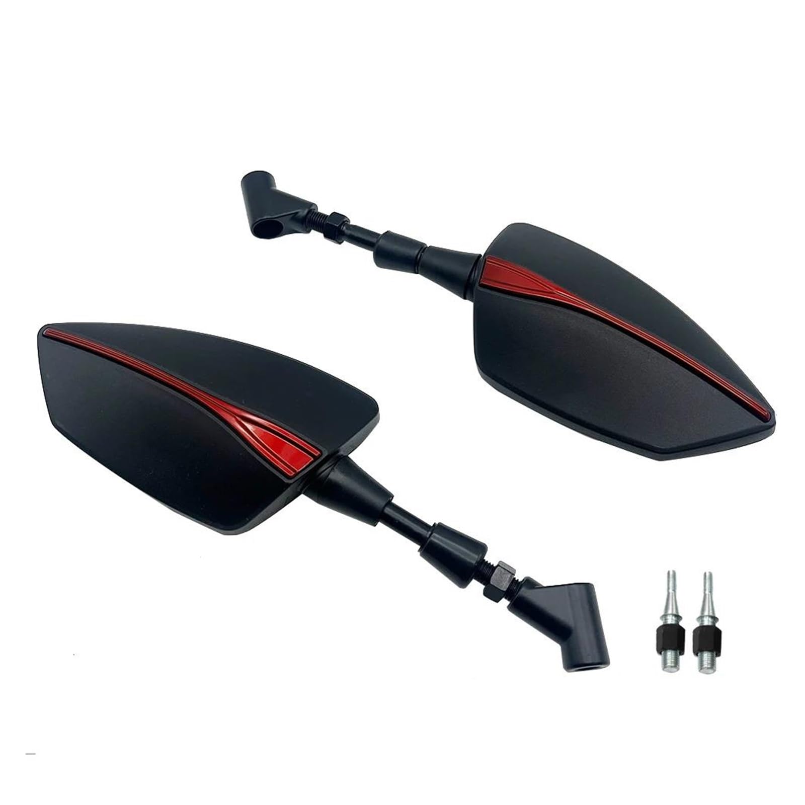 Universell Verstellbarer Rückspiegel, Seitenrückspiegel Für Zontes 310X 310T 310V 310R ZT310 Zt250 310 V X T R Motorradspiegel-Set(Rot)