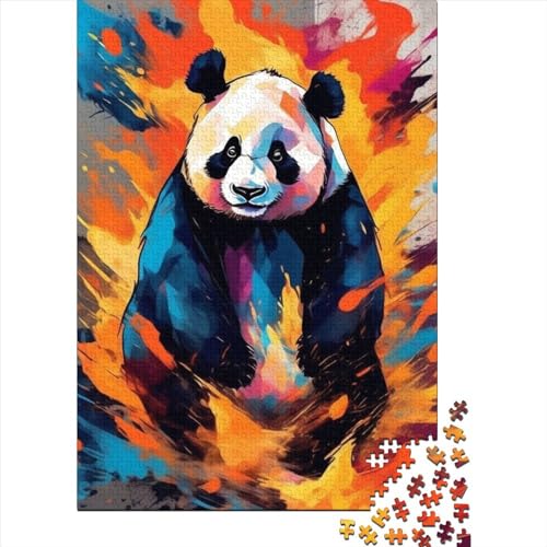 Panda für Erwachsene Schwierige Puzzles Kunstpuzzles für Erwachsene 1000 Teile Spielspielzeug für Erwachsene Familienpuzzles Geschenk 29,53x19,69 Zoll