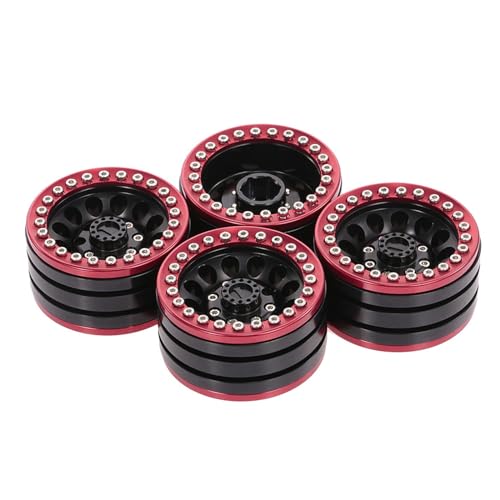 4Pack 1 9 Zoll Beadlock Räder Felgen Für Redcat 4WD SCX10 D90 HPI Fernbedienung Auto Crawler Radnabe Felge Ersatz